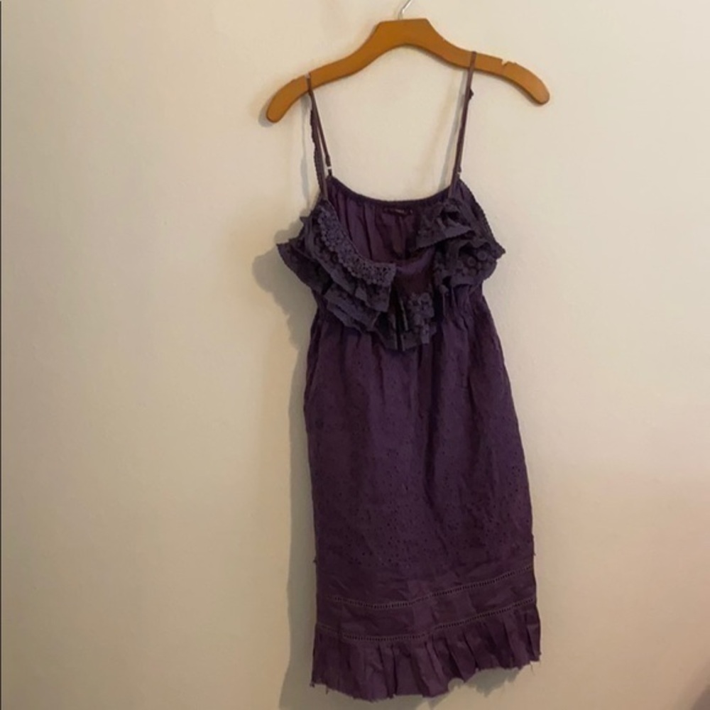 SOLID PURPLE DRESS SIZE LARGE